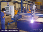 A Oxipress possui maquinas de corte a Plasma e Oxicorte.